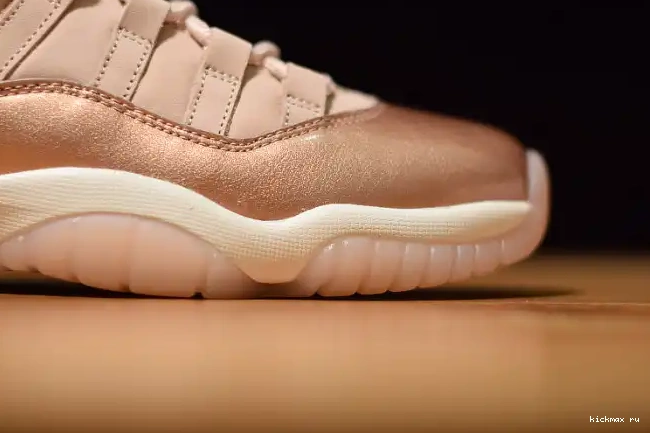 Rep Kickmax Gold 11 Air Jordan GS AH7860-105 Rose Low 0403